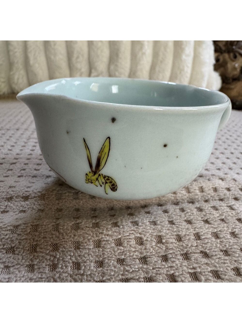 Vintage Hand-Painted Oriental Creamer / Gravy Bowl
